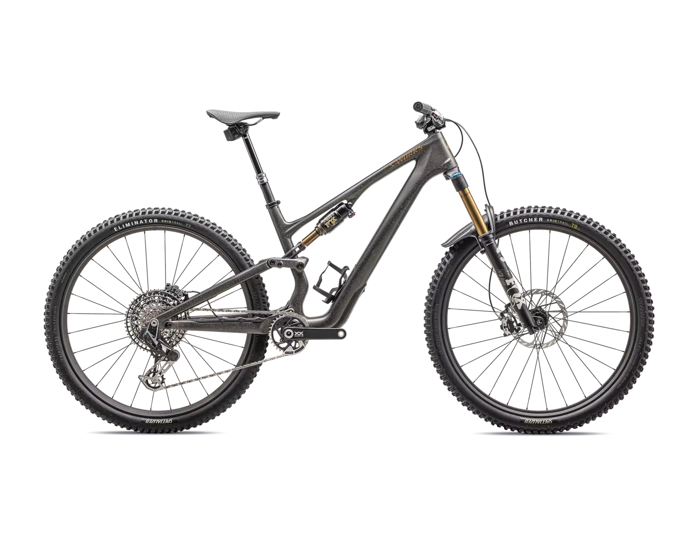 2025 Specialized S-Works Stumpjumper 15 29/27.5" Bike - S1, Satin Gunmetal / Clay / White Mtn / Dove Grey / Gloss Bronze