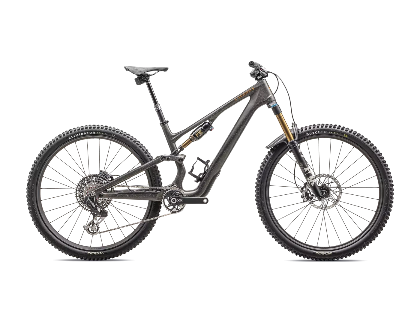 2025 Specialized S-Works Stumpjumper 15 29" Bike - S4, Satin Gunmetal / Clay / White Mtn / Dove Grey / Gloss Bronze