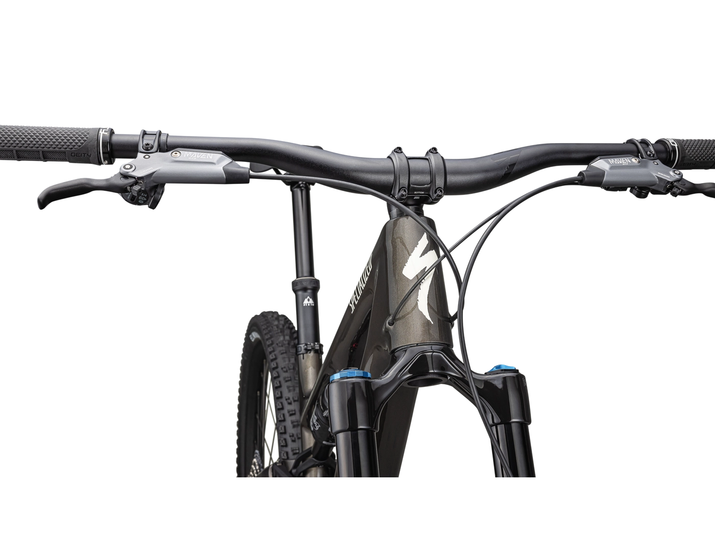 2025 Specialized Stumpjumper 15 Expert 29/27.5 Bike - S2, Gloss Gunmetal / White Mountains