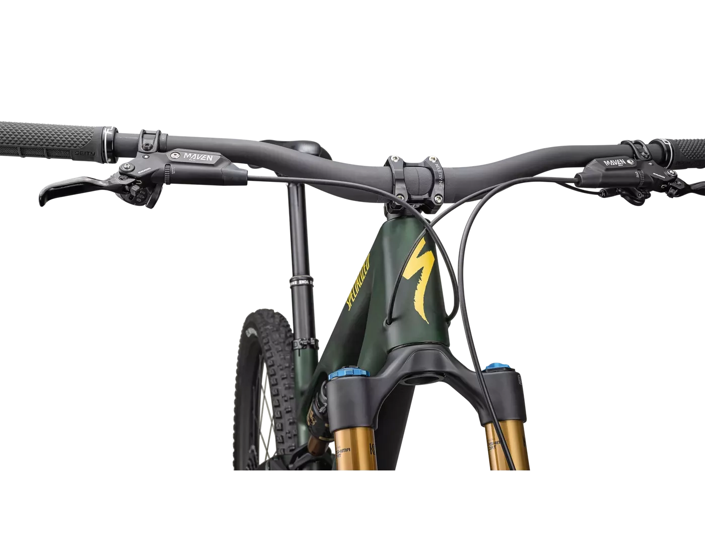 2025 Specialized Stumpjumper 15 Pro 29/27.5 Bike - S1, Satin Green Tint / Gunmetal / Satin Metallic Sulphur