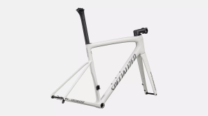2025 Specialized Tarmac SL8 Frameset - 56cm, Gloss Dune White / Black Pearl Over Ashen