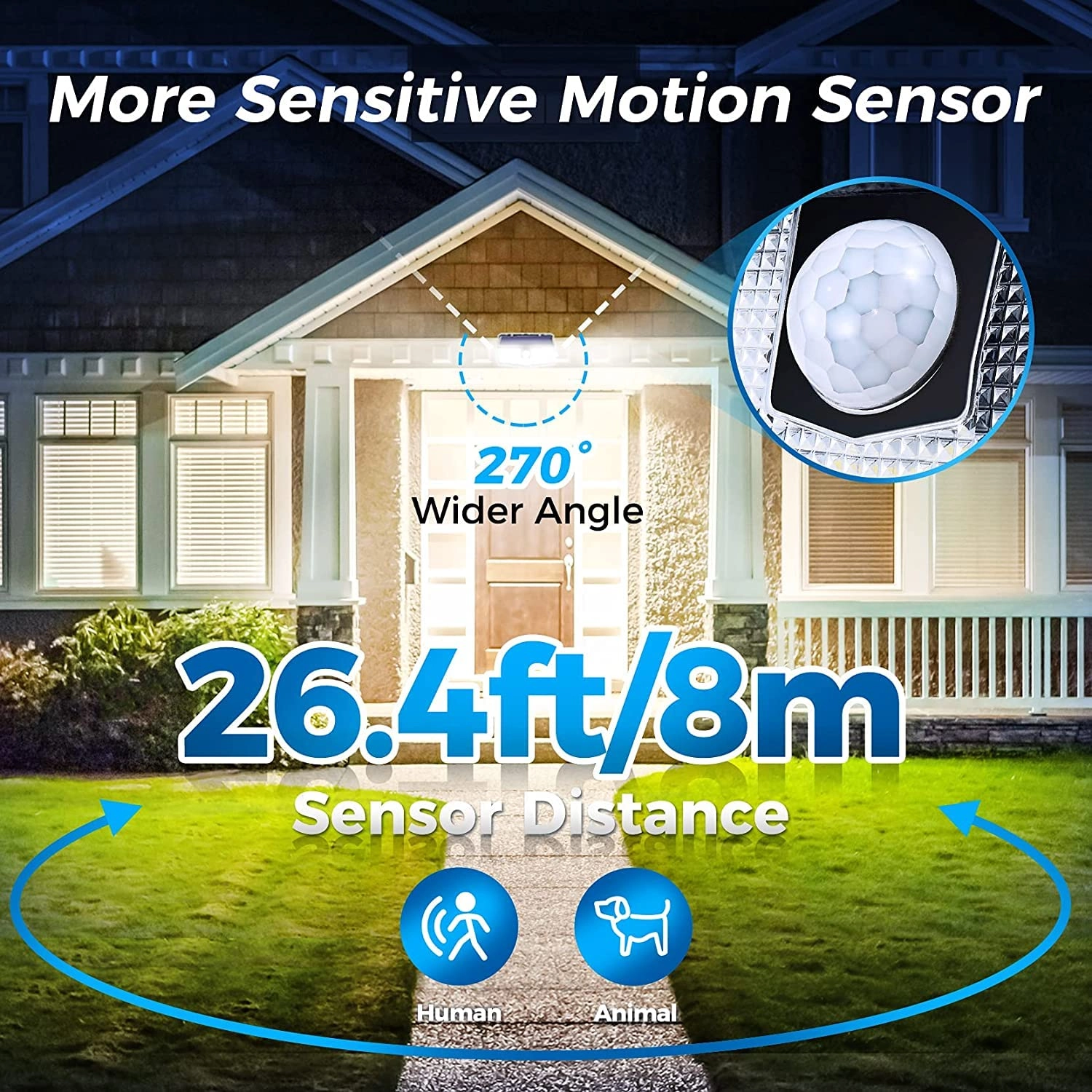 216AB Solar Lights Outdoor Cold White 1 Pack