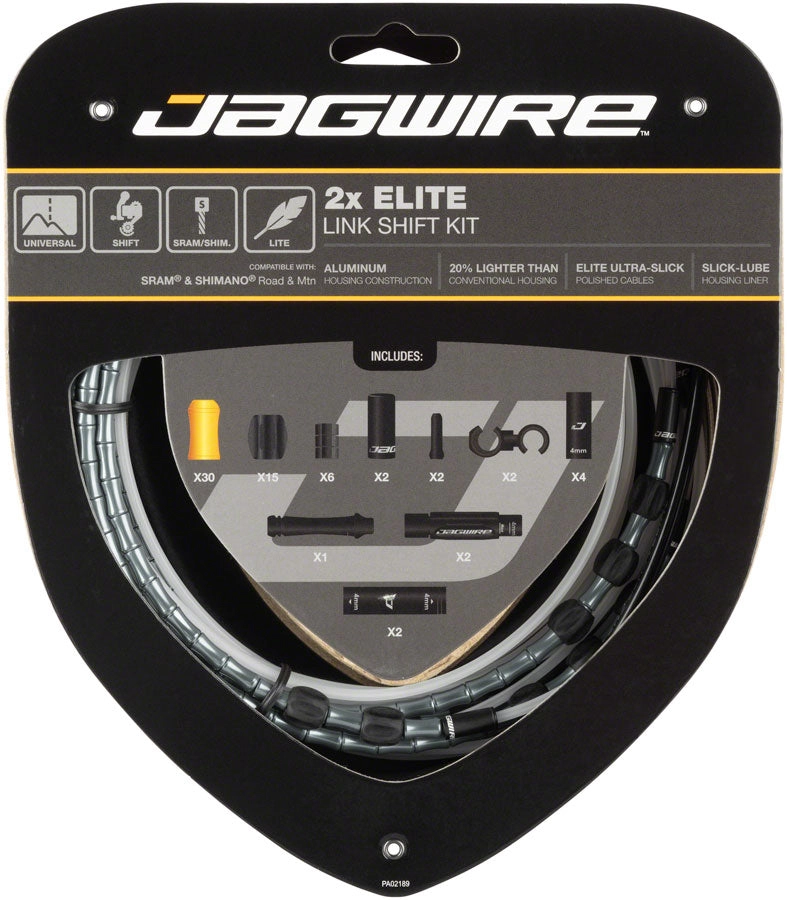 2x Elite Link Shift Cable Kit SRAM/Shimano Polished Ultra-Slick Cables