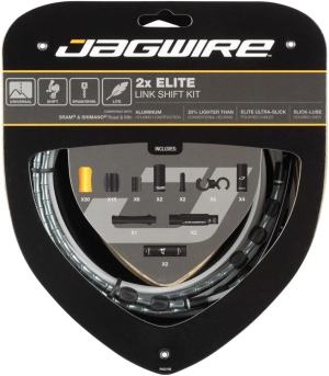 2x Elite Link Shift Cable Kit SRAM/Shimano Polished Ultra-Slick Cables