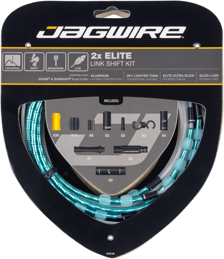 2x Elite Link Shift Cable Kit SRAM/Shimano Polished Ultra-Slick Cables