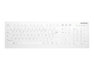 Active Key AK-C8112 - Keyboard - wipe disinfection, flat key profile, IP68 - wireless - 2.4 GHz - AZERTY - French - white AK-C8112-FUS-W/FR