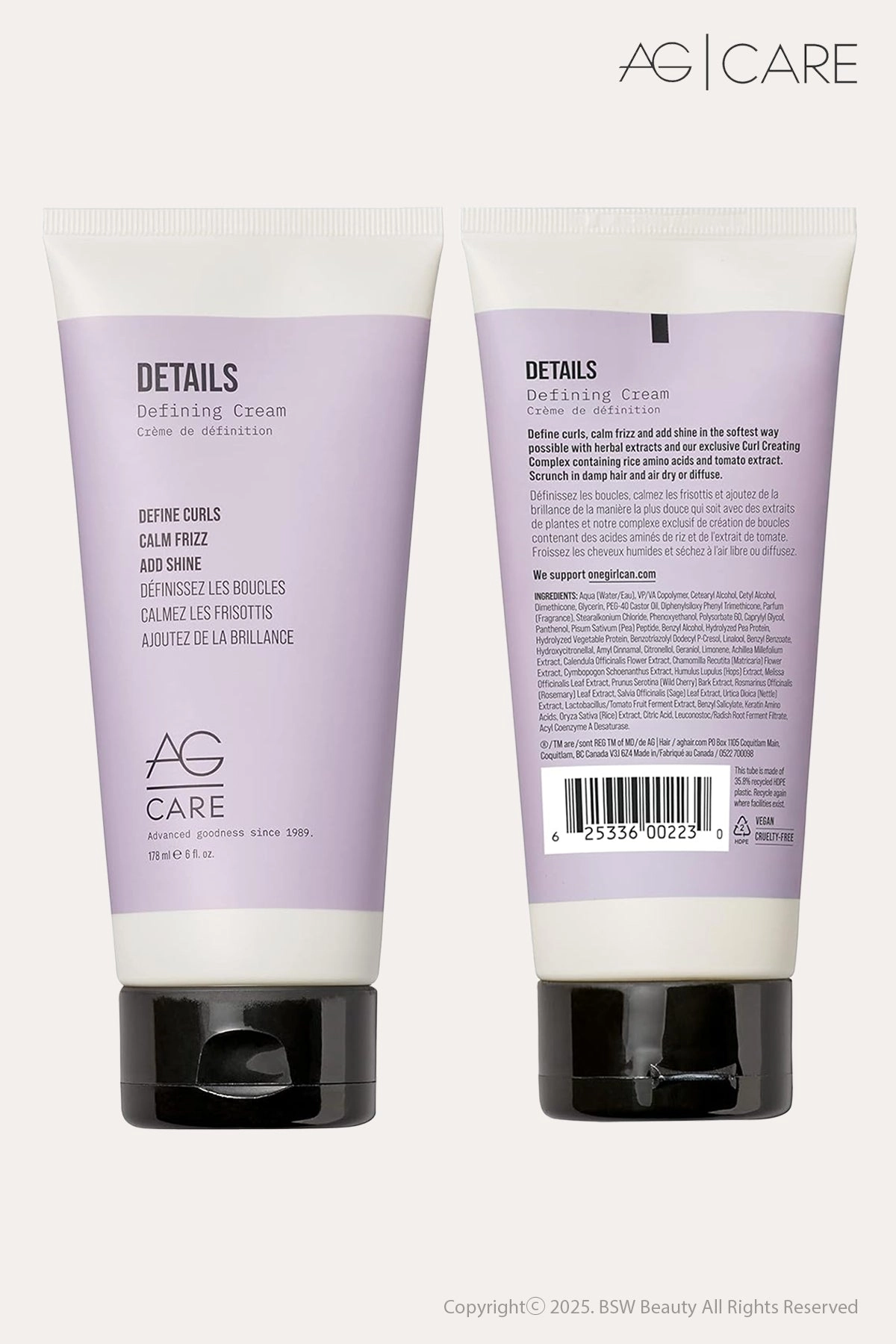 AG CARE DETAILS DEFING CREAM 6oz