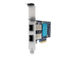 Allied Telesis AT-ANC10Sa/2 - Network adapter - PCIe 2.0 x8 low profile - 10 Gigabit SFP  x 2 - federal government - TAA Compliant AT-ANC10SA/2-901