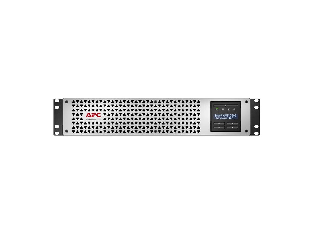 APC Smart-UPS - UPS (rack-mountable) - line Interactive, lithium-ion, 1x NEMA L5-30R 6x NEMA 5-20R outlets, SmartConnect port SmartSlot, SMTL3KRM2UCL