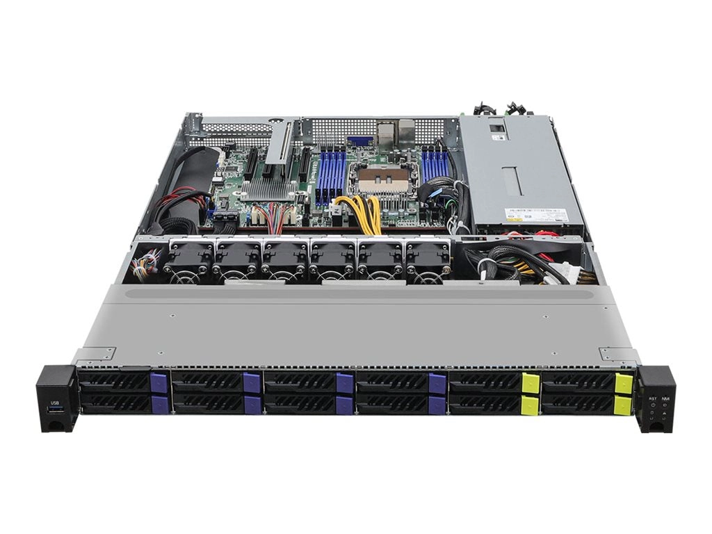 ASRock Rack 1U8S4E-EGS/2T - Server - rack-mountable 1U - no CPU up to - RAM 0 GB - SATA/NVMe - hot-swap 2.5 bay(s) - no HDD -