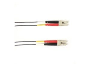 Black Box - Patch cable - LC multi-mode (M) to LC multi-mode (M) - 2 m - fiber optic - 50 / 125 micron - plenum - gray FOCMP10-002M-LCLC-GR