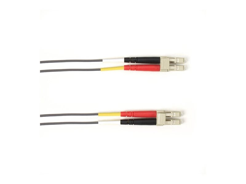 Black Box - Patch cable - LC multi-mode (M) to LC multi-mode (M) - 2 m - fiber optic - 50 / 125 micron - plenum - gray FOCMP10-002M-LCLC-GR