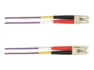 Black Box - Patch cable - LC multi-mode (M) to LC multi-mode (M) - 3.05 m - fiber optic - 50 / 125 micron - OM2 - OFNP - plenum FOCMP50-LCLC-VT-10