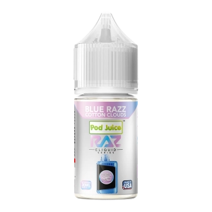 Blue Razz Cotton Clouds RAZ X Pod Juice