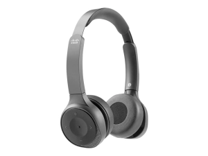 Cisco Headset 730 - Headset - on-ear - Bluetooth - wireless - active noise canceling - carbon black - with charging stand - for HS-WL-730-BUNAS-C