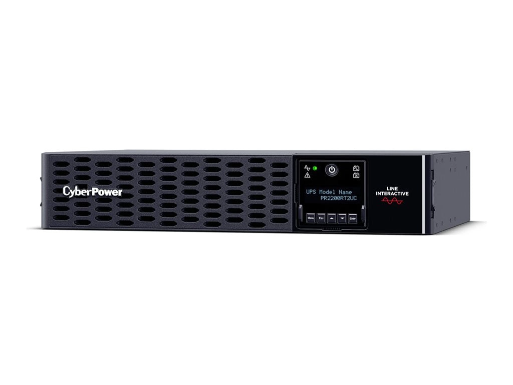 CyberPower Smart App Sinewave PR2200RT2UC - UPS (rack-mountable / external) - AC 100-120 V - 2200 Watt - 2200 VA - 9 Ah - Ethernet,