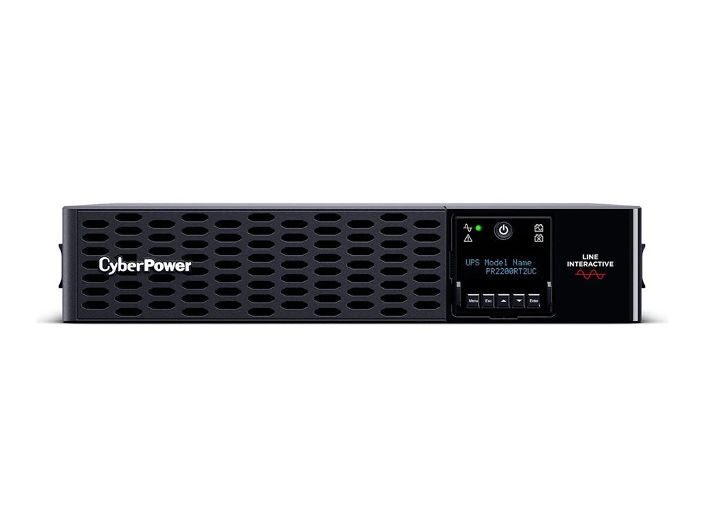 CyberPower Smart App Sinewave PR2200RT2UC - UPS (rack-mountable / external) - AC 100-120 V - 2200 Watt - 2200 VA - 9 Ah - Ethernet,
