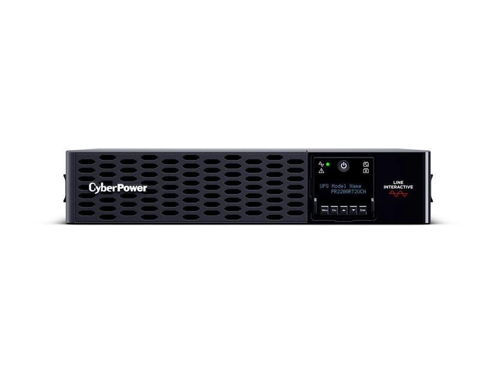 CyberPower Smart App Sinewave PR2200RT2UCN - UPS (rack-mountable / external) - AC 100-120 V - 2200 Watt - 2200 VA - 9 Ah - serial,