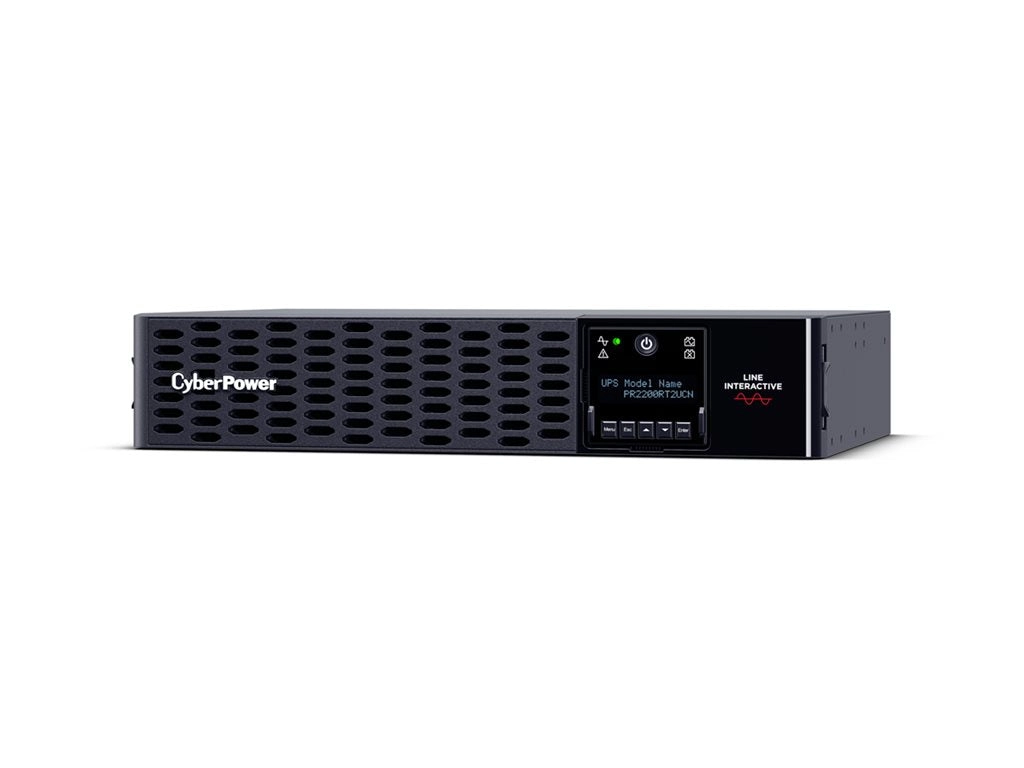 CyberPower Smart App Sinewave PR2200RT2UCN - UPS (rack-mountable / external) - AC 100-120 V - 2200 Watt - 2200 VA - 9 Ah - serial,