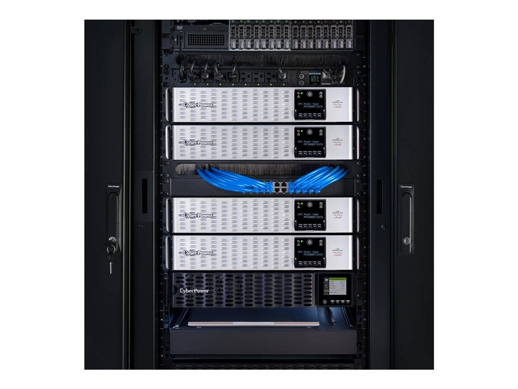 CyberPower Smart App Sinewave PRL3000RT2UC - UPS (rack-mountable / external) - AC 100-120 V - 3000 Watt - 3000 VA - 9 Ah - Ethernet,