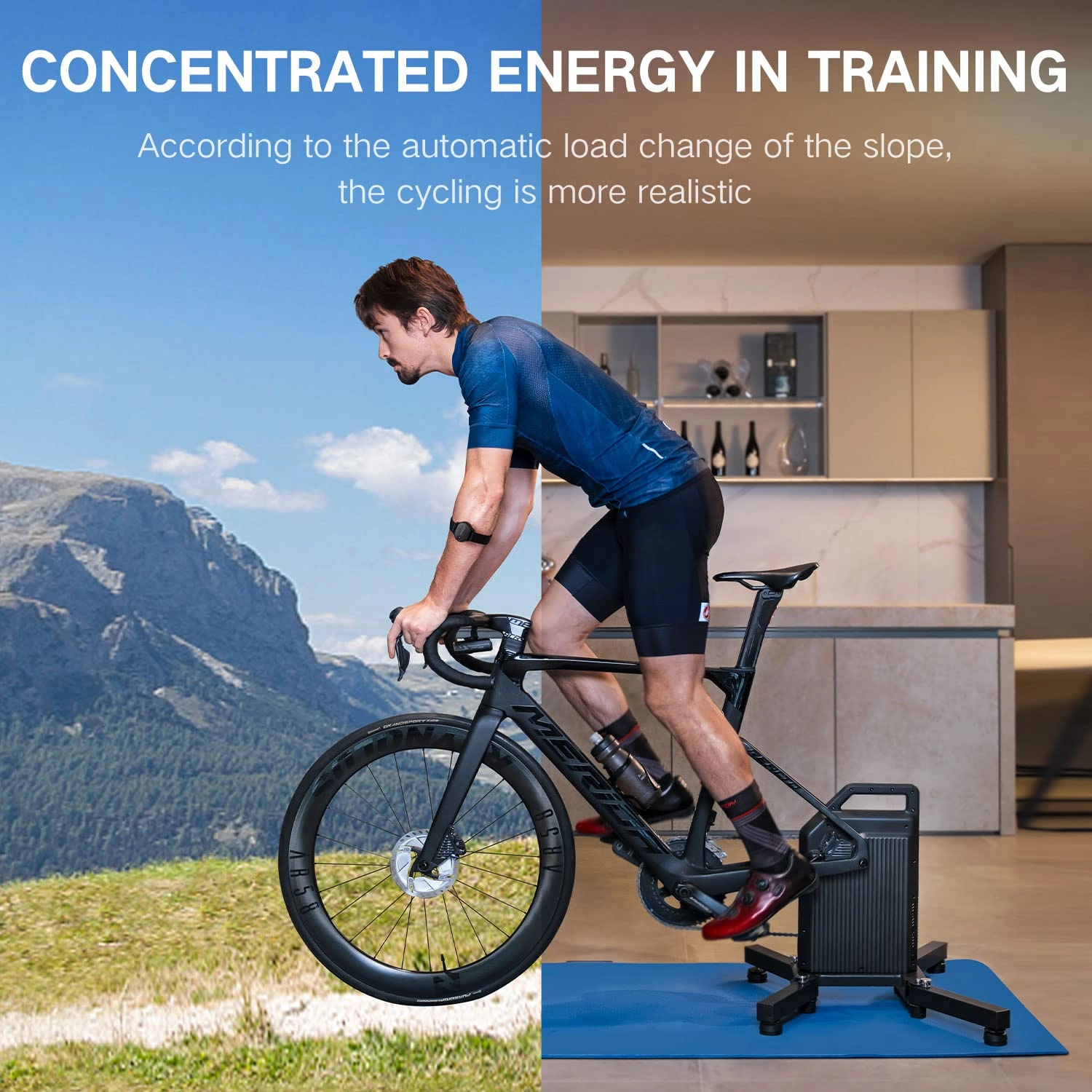CYCPLUS T2 Indoor BLDC-Motor Drive Riding Smart Bike Trainer Compatible with Zwift APP