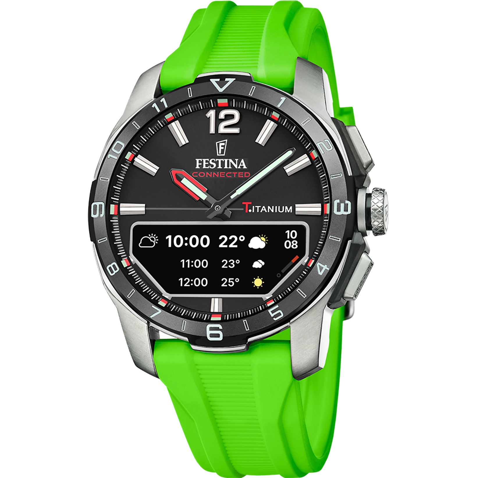Festina Connected D Rubber Connected (Digital) Mens Watch I Model F23000/B Digital Movement