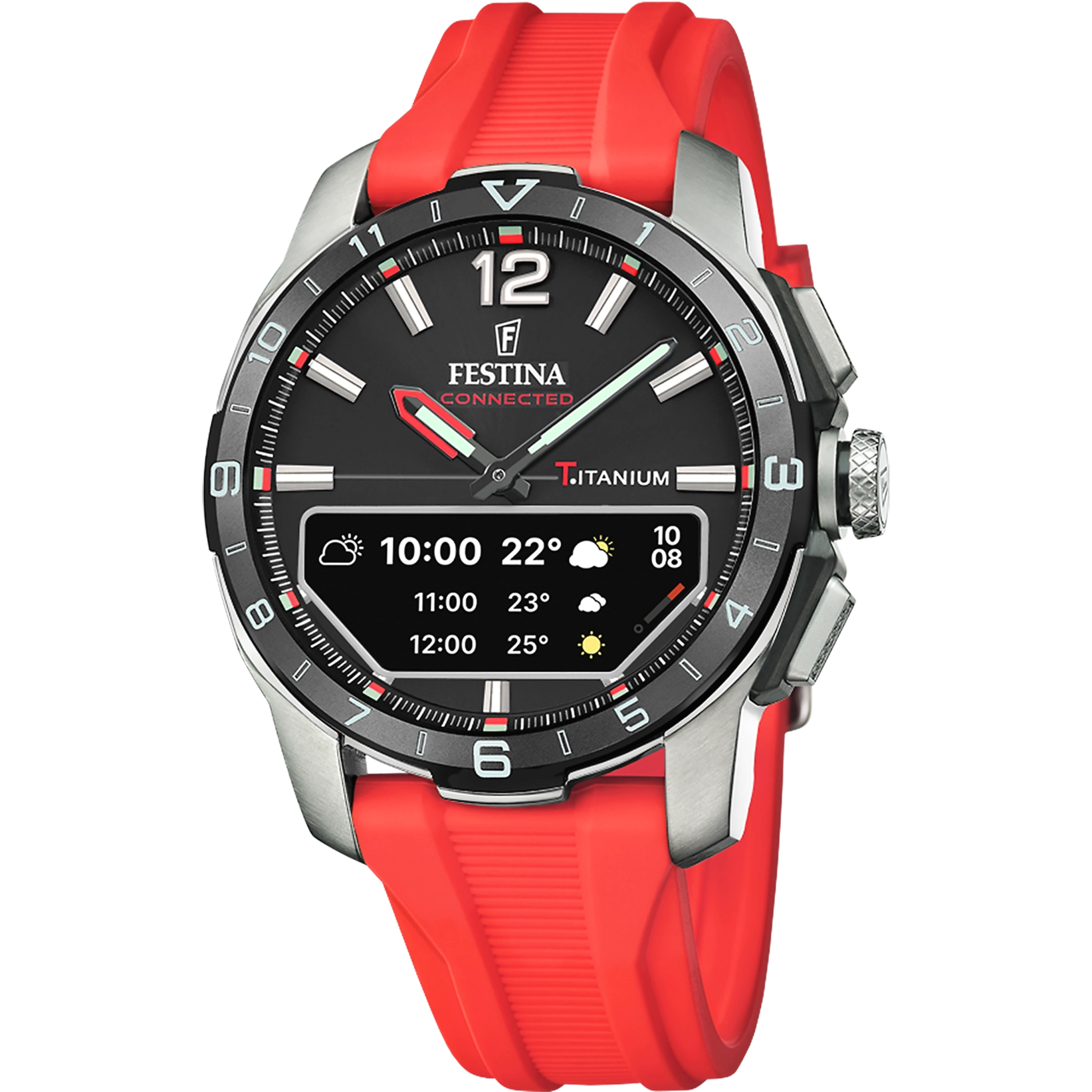 Festina Connected D Rubber Connected (Digital) Mens Watch I Model F23000/C Digital Movement