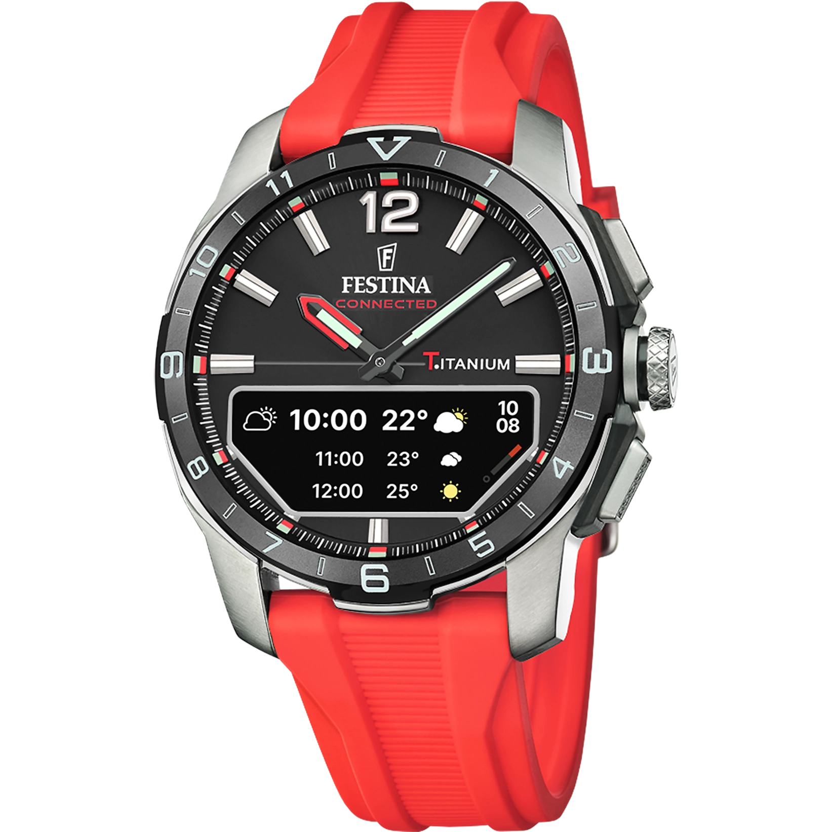 Festina Connected D Rubber Connected (Digital) Mens Watch I Model F23000/C Digital Movement
