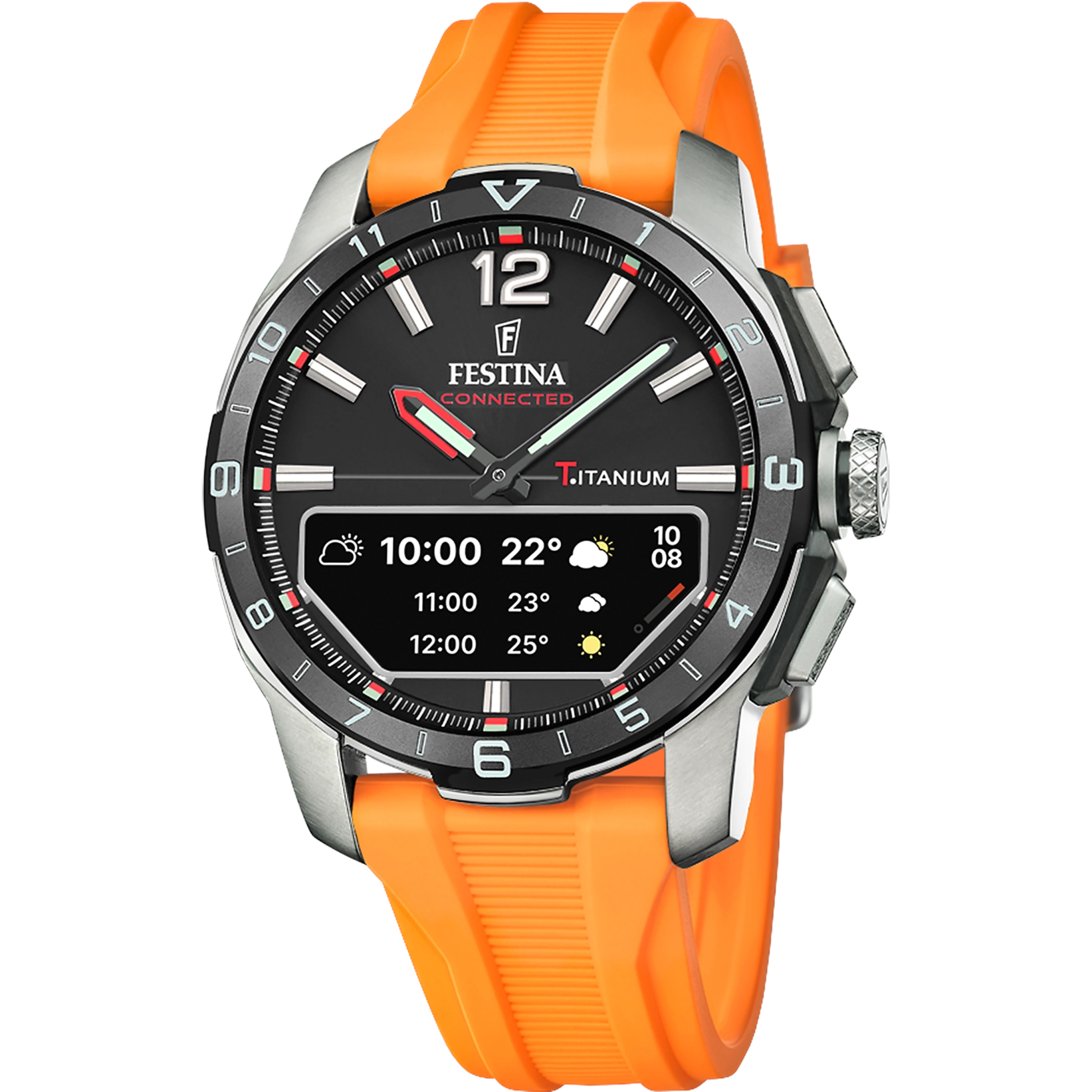 Festina Connected D Rubber Connected (Digital) Mens Watch I Model F23000/D Digital Movement