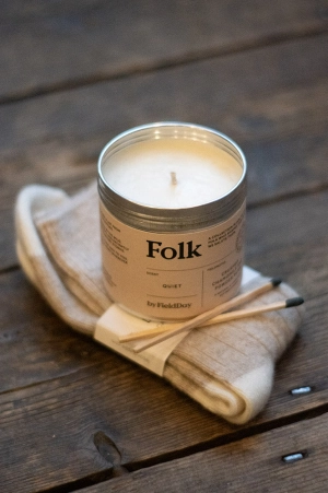 FieldDay Quiet Folk Tin Candle