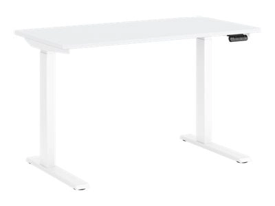 Humanscale eFloat Go - Sit/standing desk - rectangular - electric height adjustment - white - white base FTR2448WH_FG1224DW