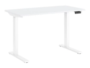 Humanscale eFloat Go - Sit/standing desk - rectangular - electric height adjustment - white - white base FTR2448WH_FG1224DW
