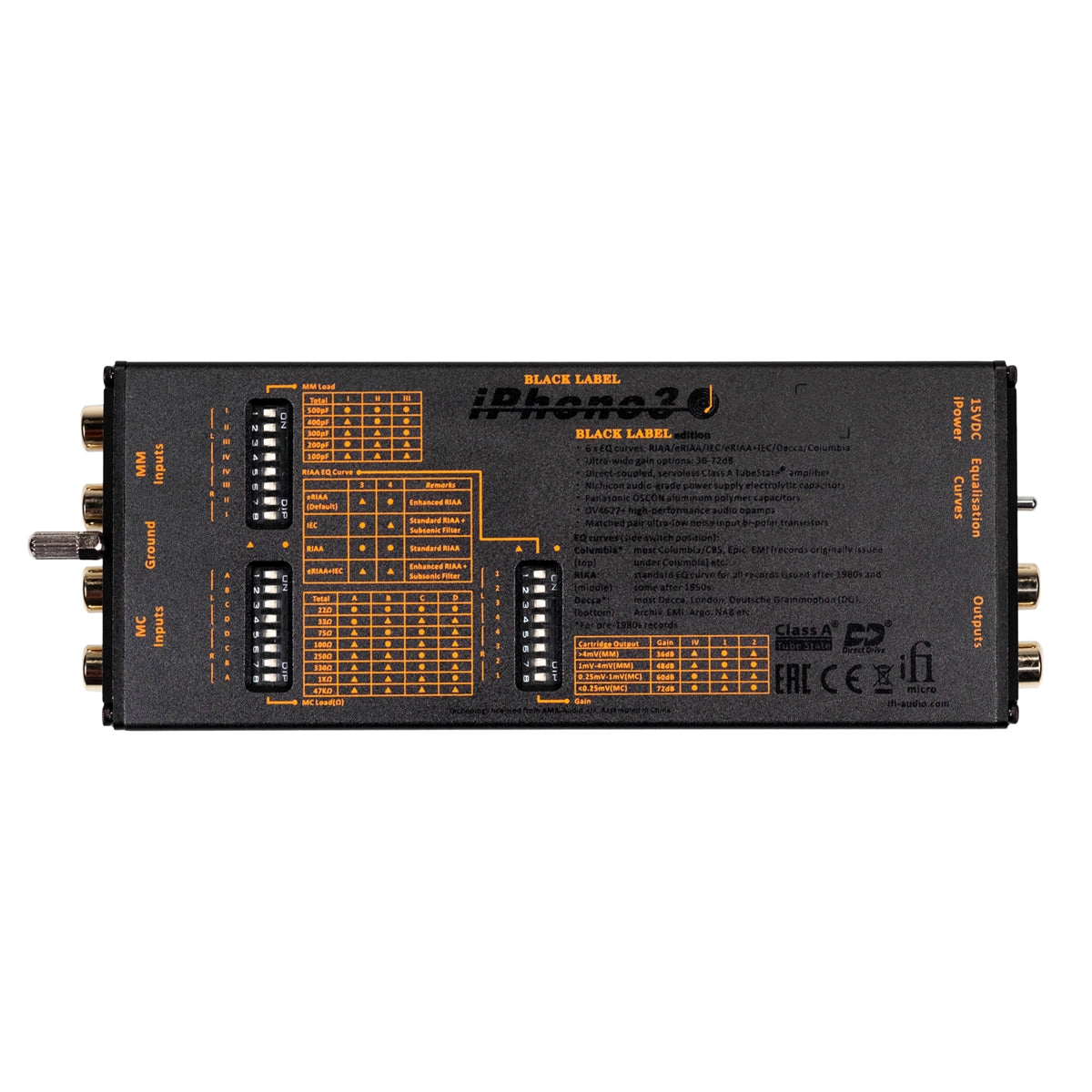 iFi micro iPhono3 Black Label Phono Stage with iPower X