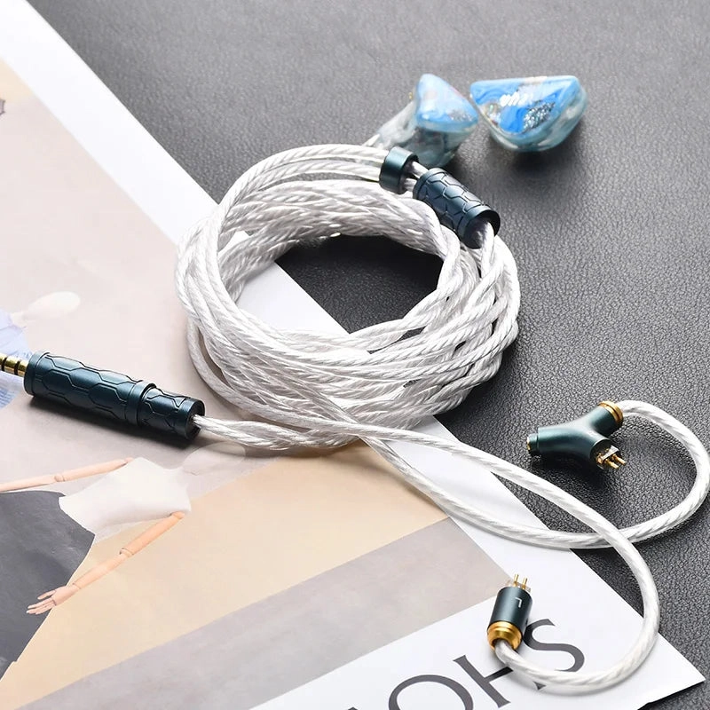 Kinera Gramr Pro 4N In-Ear 2Pin 0.78mm /MMCX Earphone Cable With Boom Mic