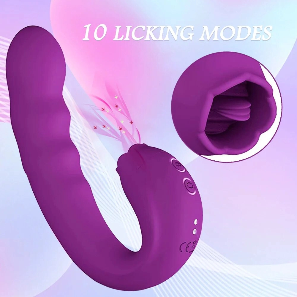 Lilian G Spot Vibrator 3 in 1 Tongue Licking Vibrator