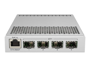 MikroTik CRS305-1G-4S IN - Switch - 4 x SFP    1 x 10/100/1000 (PoE) - desktop - PoE  - DC power