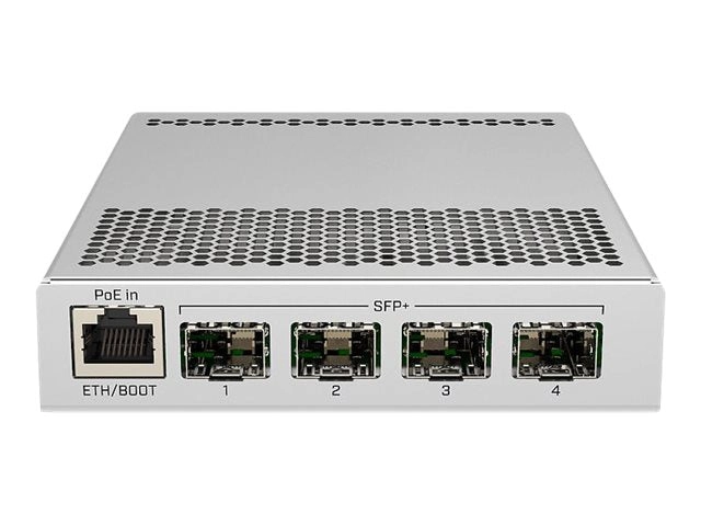 MikroTik CRS305-1G-4S IN - Switch - 4 x SFP    1 x 10/100/1000 (PoE) - desktop - PoE  - DC power