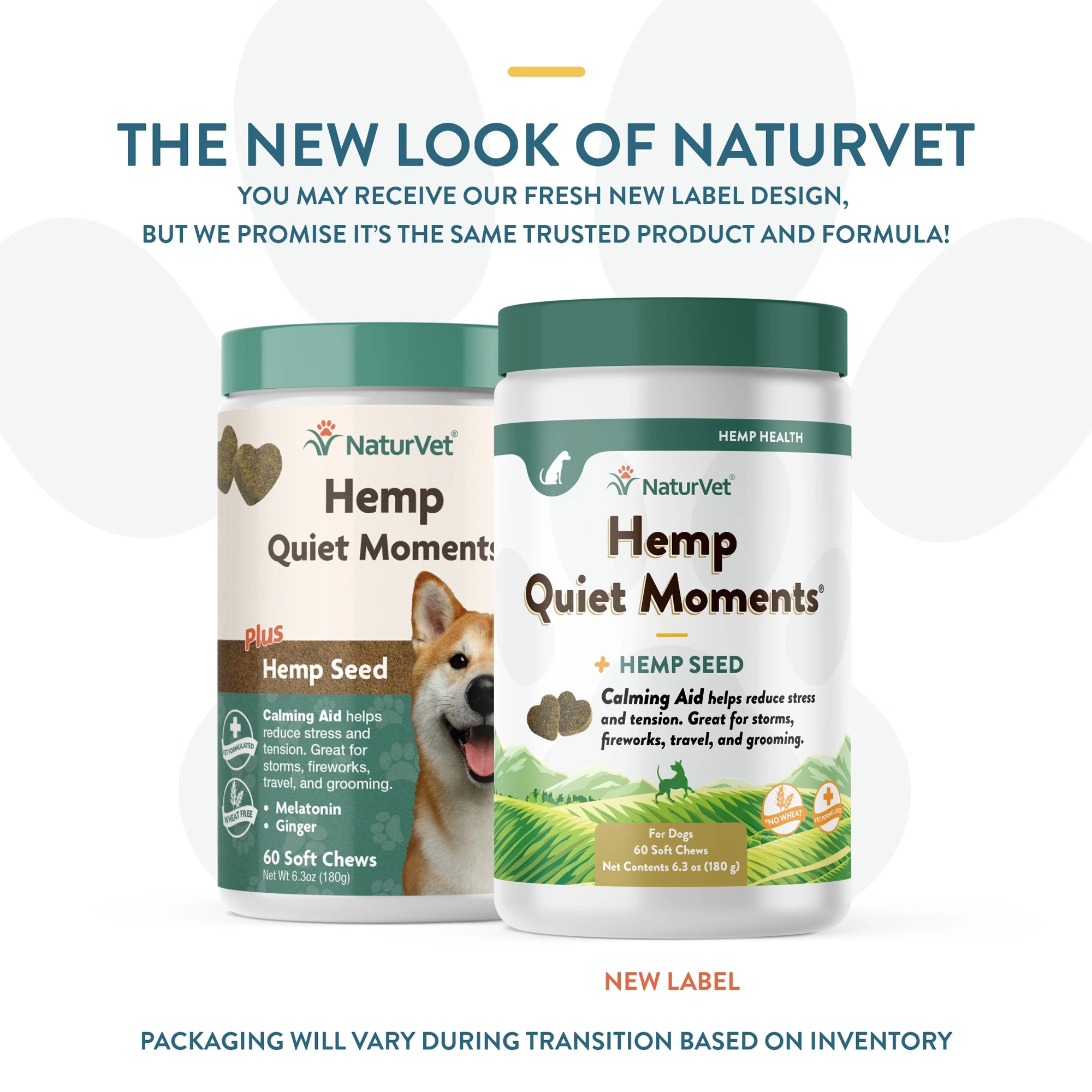 NaturVet Hemp Quiet Moments Plus Hemp Seed Soft Chew Calming Supplement Treats for Dogs