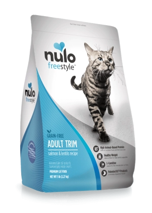 Nulo FreeStyle Adult Trim 2lb Grain Free Salmon and Lentils Dry Cat Food