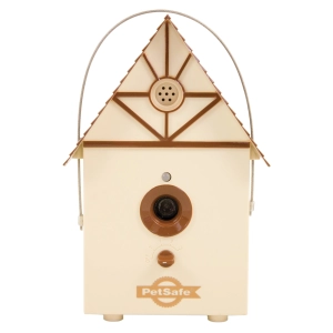 PetSafe Outdoor Ultrasonic Bark Control - No Barking Deterrent for All Dog Sizes - Up to 1/4 Acre (50 ft) Coverage - Automatic Activation - Weatherproof - Great for Backyards - Bird House Design