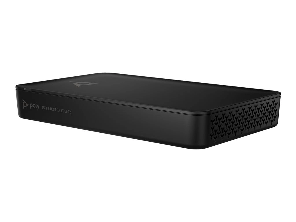 Poly Studio G62 - Video conferencing system - Certified for Microsoft Teams, Certified for Poly Video - black - with Mounting A01KCAA#AC3