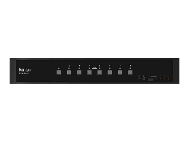 Raritan Secure Switch RSS4-108-DUAL-DP - KVM / audio switch - 8-port, dual head, NIAP PP4.0 certificated, CAC support - 8 x KVM