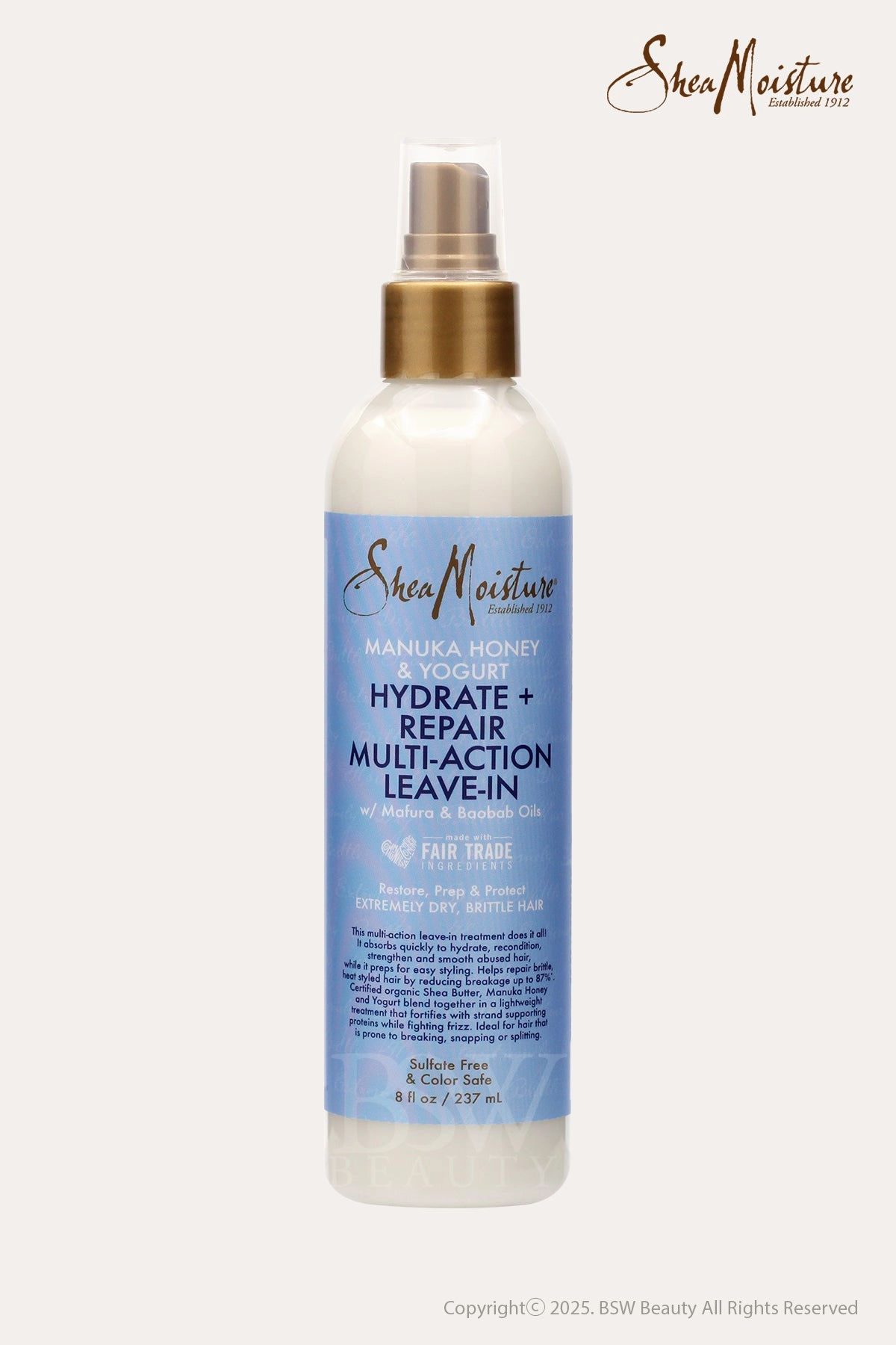 SHEA MOISTURE MANUKA HONEY&YOGURT HYDRATE REPAIR MULTI ACTION LEAVE IN 8oz