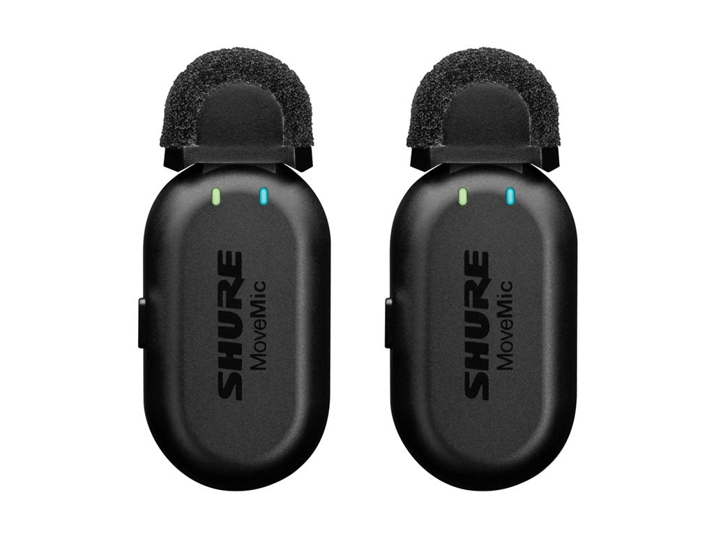 Shure MoveMic Two - Receiver Kit microphone - black (pack of 2) MV-TWO-KIT-Z7