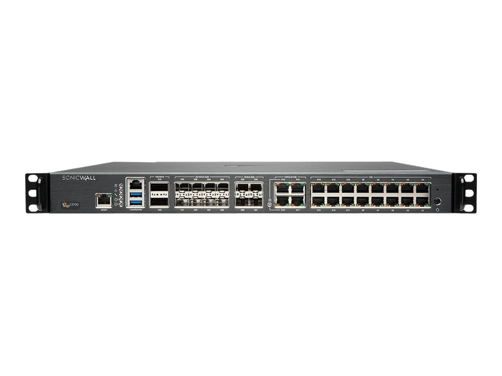SonicWall Gen 7 NSsp Series 13700 - Security appliance - with 3 years Essential Protection Service Suite - 5GbE, 2.5GbE, 40GbE, 03-SSC-1357