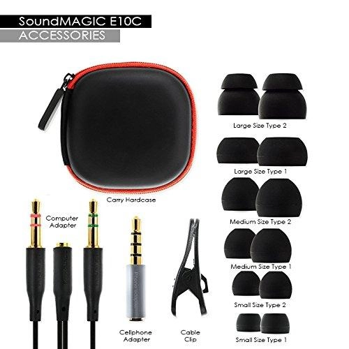 SoundMAGIC E80C Noise Isolating Earphones with Mic (Gold)