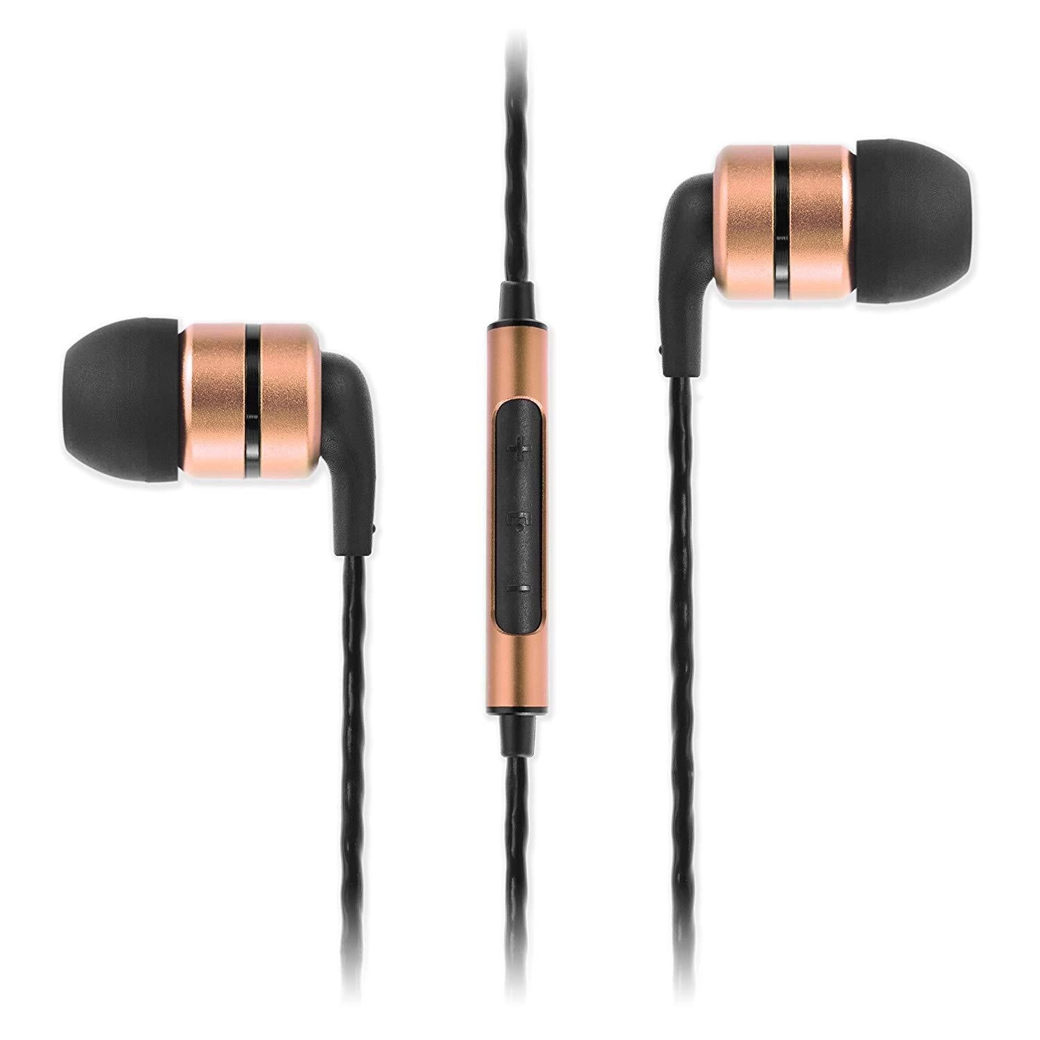 SoundMAGIC E80C Noise Isolating Earphones with Mic (Gold)