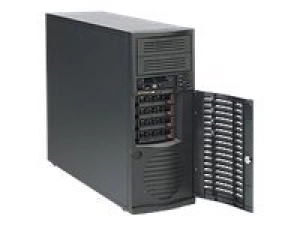 Supermicro SC733 T-500B - Tower - extended ATX - SATA/SAS - hot-swap 500 Watt - black - USB CSE-733T-500B