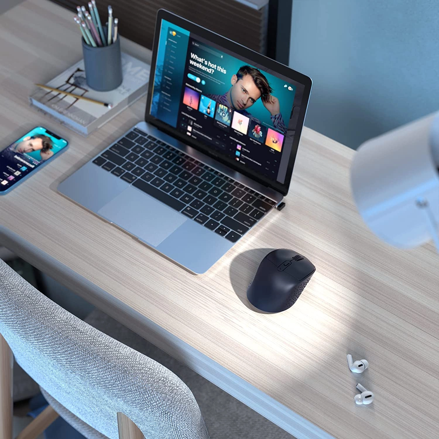 Wireless Mouse for Laptop, Computer Mouse Rechargeable