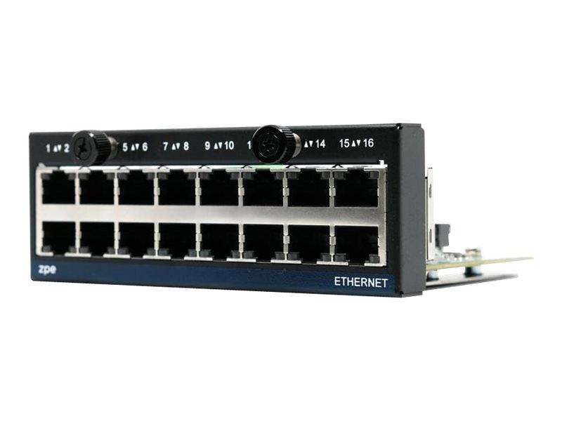 ZPE - Expansion module - Gigabit Ethernet x 16 - for P/N: ZPE-NSR-832-DDC, ZPE-NSR-832-SAC-POE, ZPE-NSR-864-SAC-POE, ZPE-NSR-864-SDC-POE ZPE-NSR-16ETH-EXPN